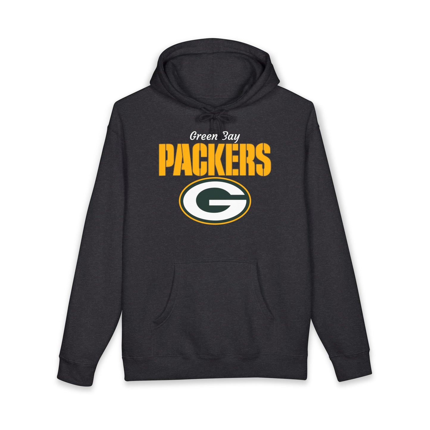 Packers Heavyweight Hoodie — Green Bay Football Pullover (Charcoal Grey)