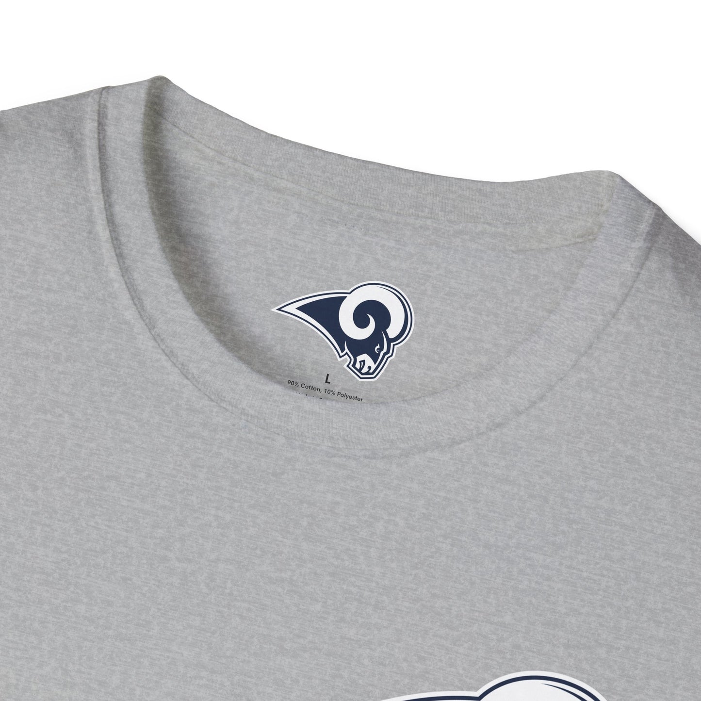 Los Angeles Rams Football Softstyle Lightweight T-Shirt (Sports Grey)