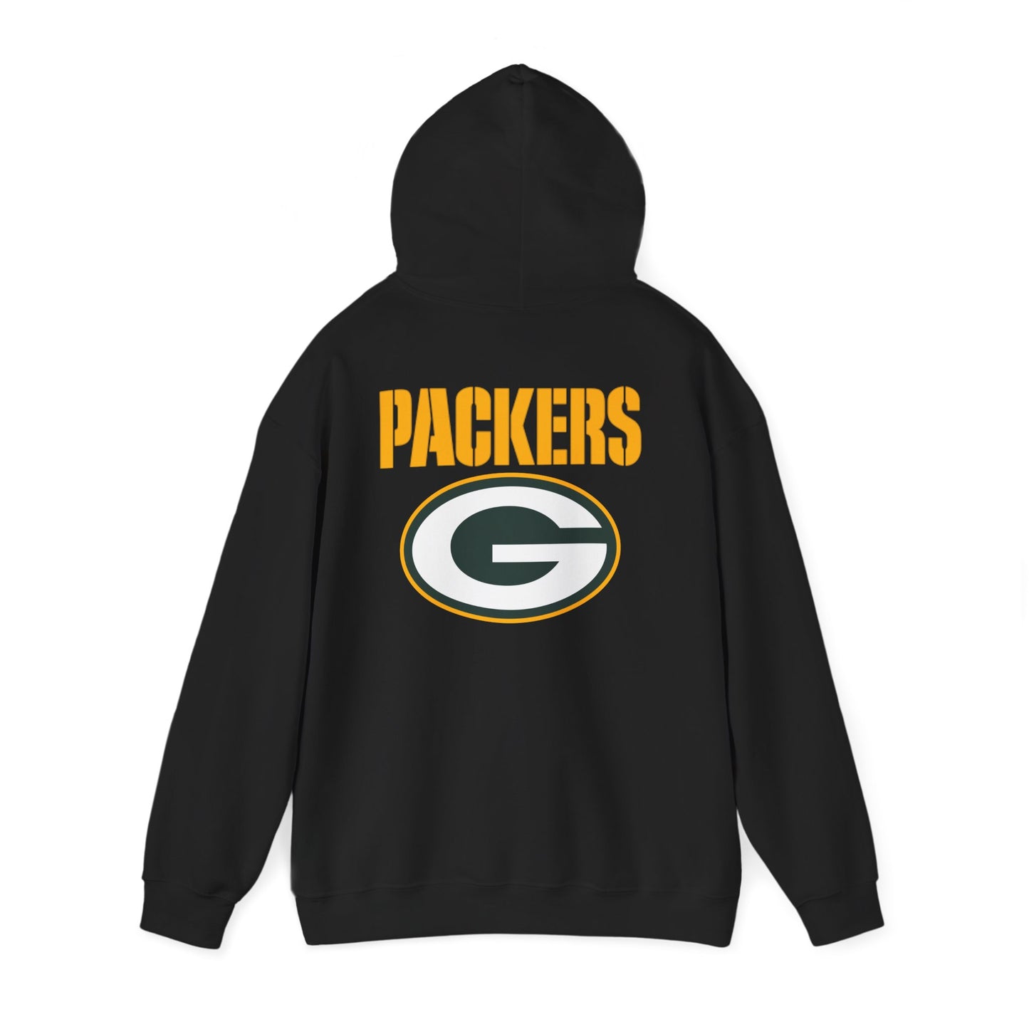 PACKERS Midweight Hoodie — Football Fan Sweatshirt (Black)