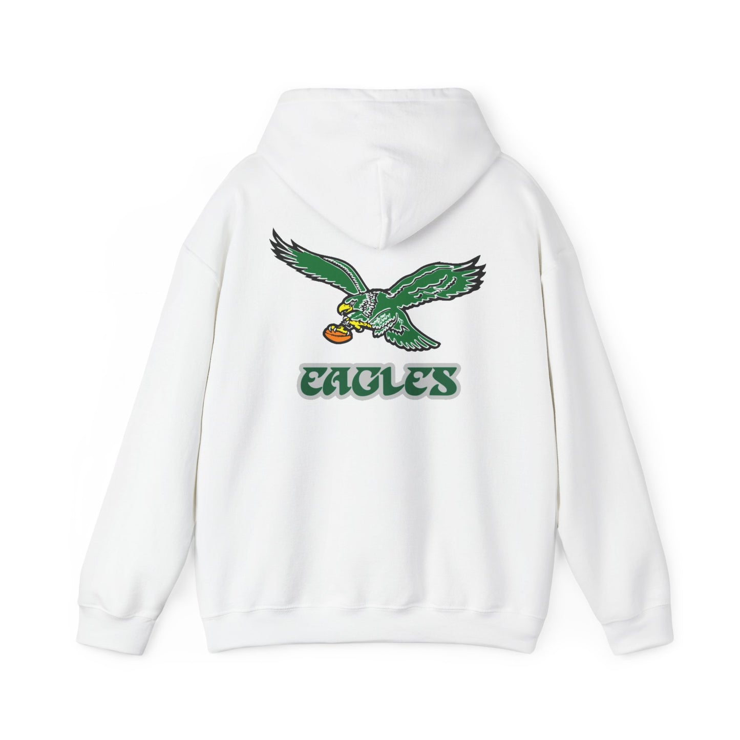 Philadelphia Eagles Hoodie — Team Logo Fan Sweatshirt (White)