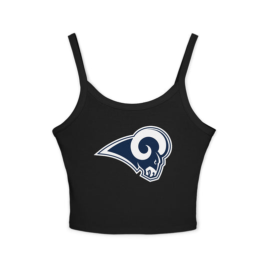 Los Angeles Rams Retro Helmet Women's Spaghetti Strap Tank