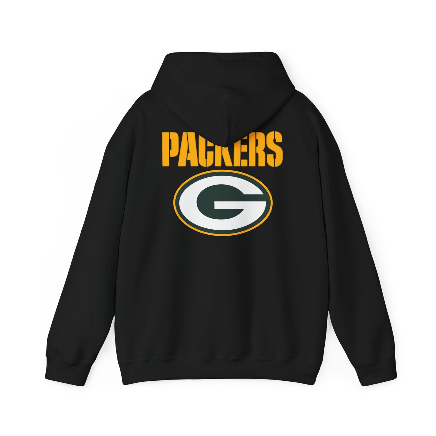 PACKERS Midweight Hoodie — Football Fan Sweatshirt (Black)