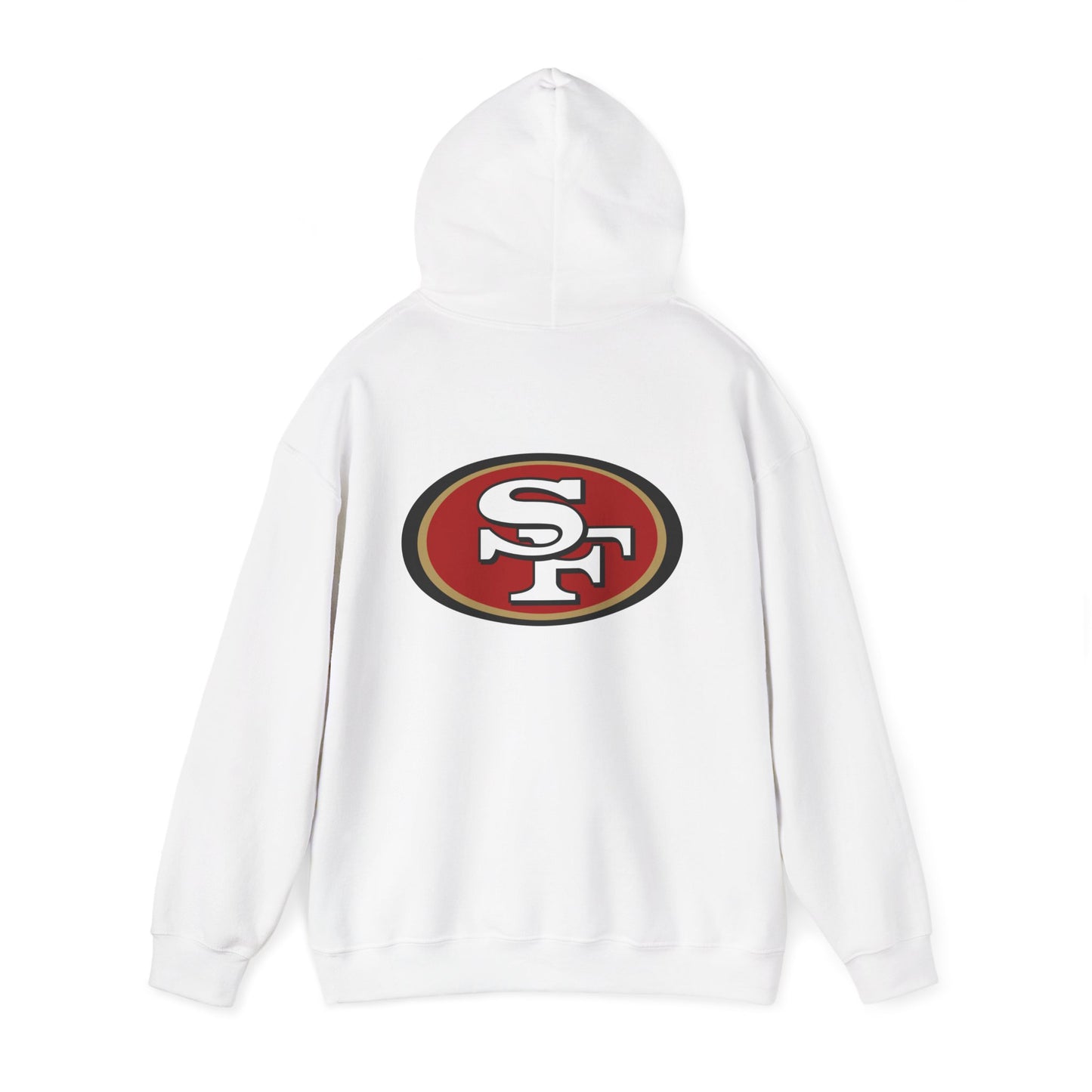 San Francisco 49ers Logo Hoodie — Team Sweatshirt for Fans (White) 2
