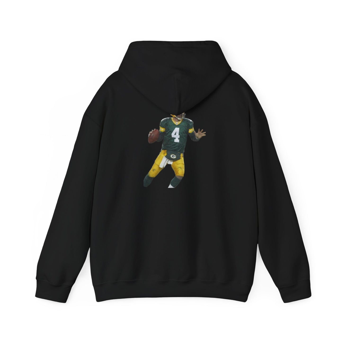 Packers Favre Midweight Hoodie — Football Fan Hoodie (Black)