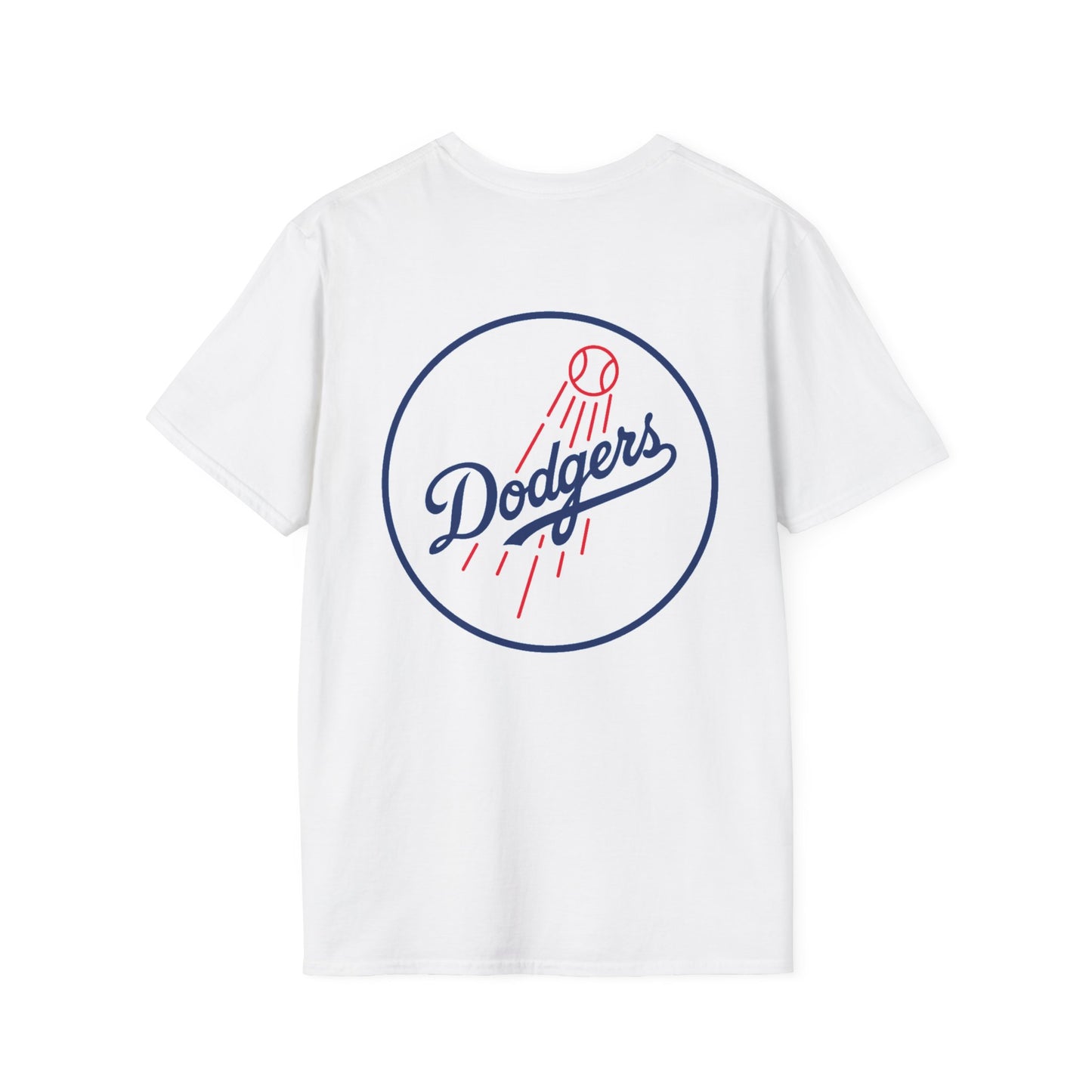 Dodgers Round Logo Back T-Shirt — White