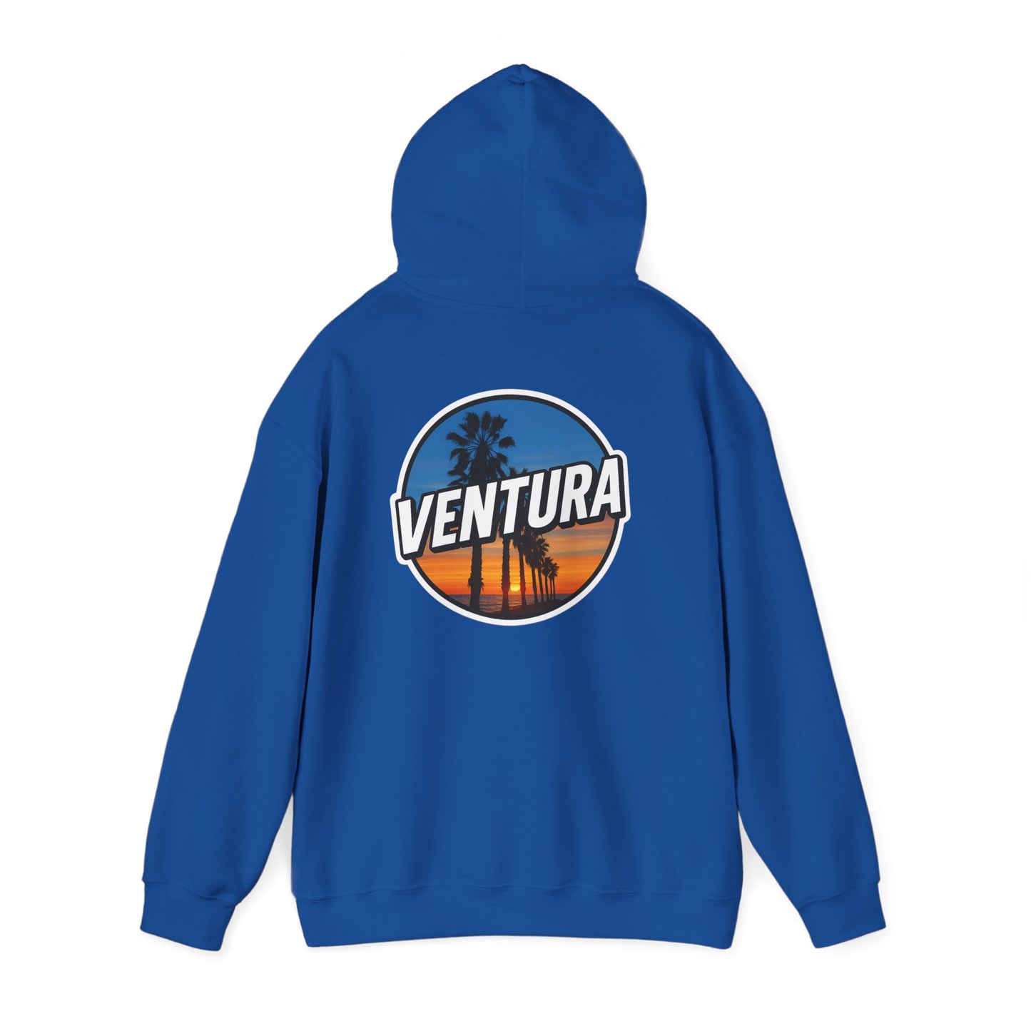 Ventura Surfer's Point Sunset Hoodie — Royal Blue Ventura Sweatshirt