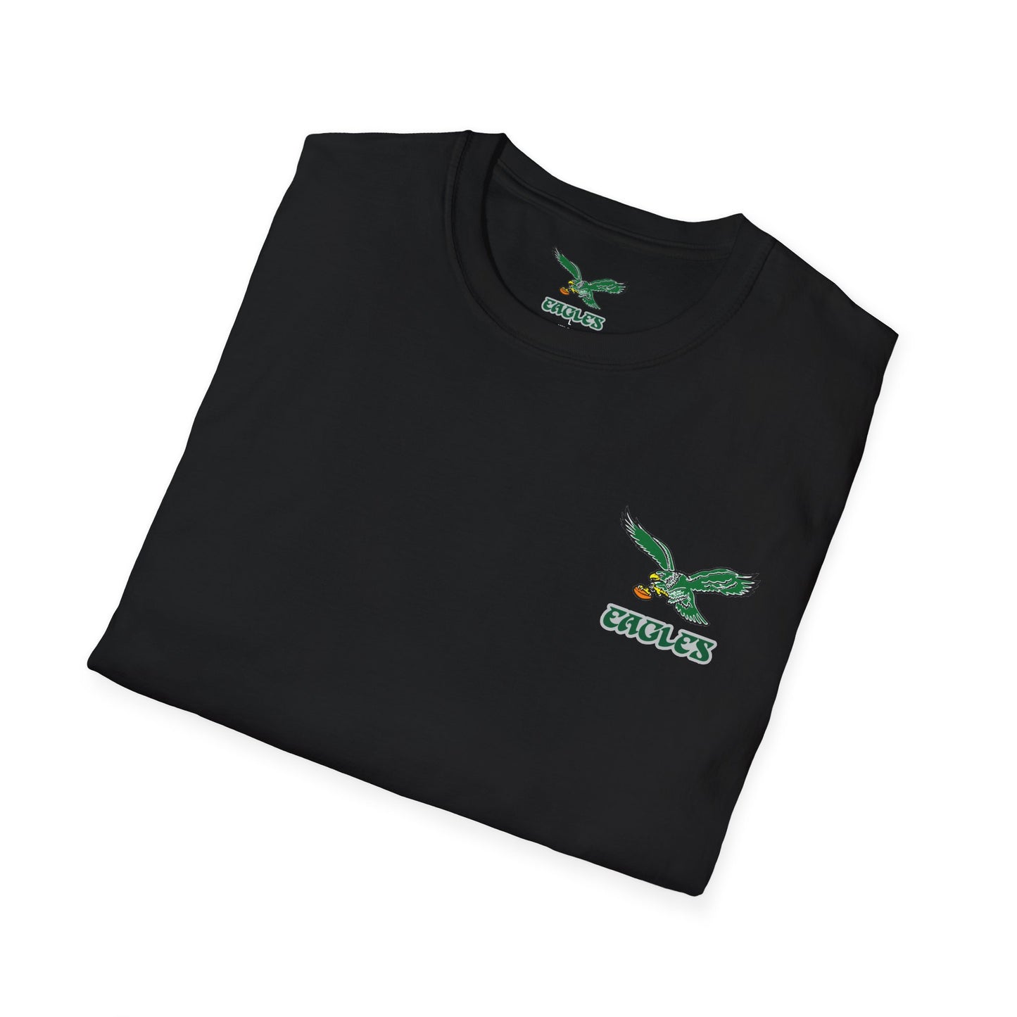 Philadelphia Eagles Vintage Logo Black T-Shirt — Official Team Logo Fan Tee