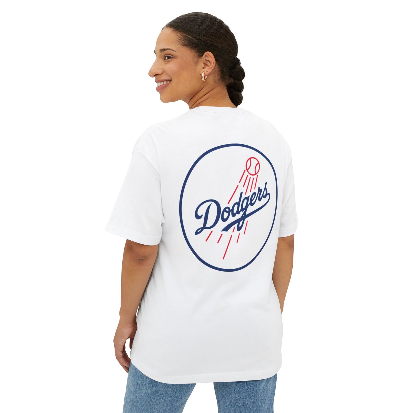 Dodgers Retro Logo Vintage Baseball Tee