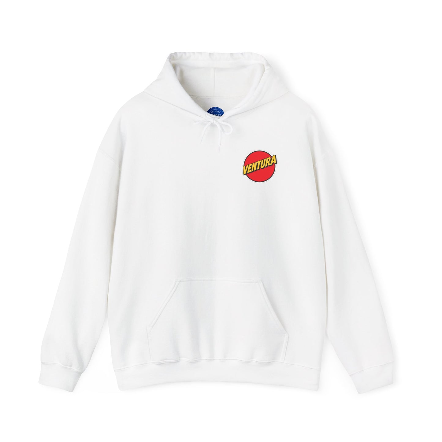 Ventura Logo Hoodie — White Ventura Sweatshirt