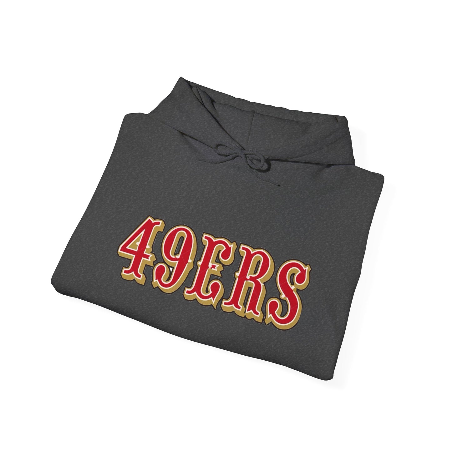 San Francisco 49ers Logo Hoodie — Team Sweatshirt for Fans (Dark Heather)