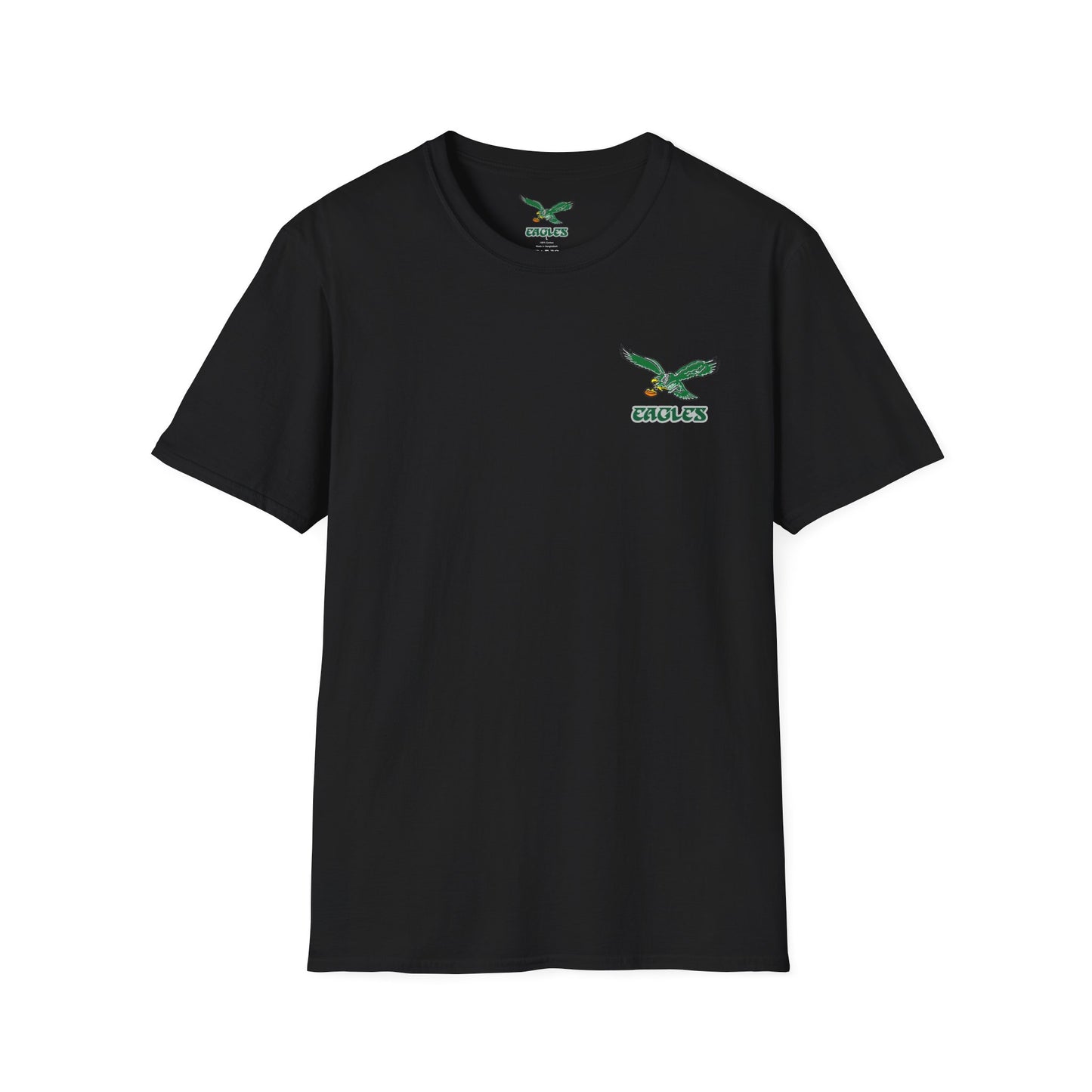 Philadelphia Eagles Vintage Logo Black T-Shirt — Official Team Logo Fan Tee