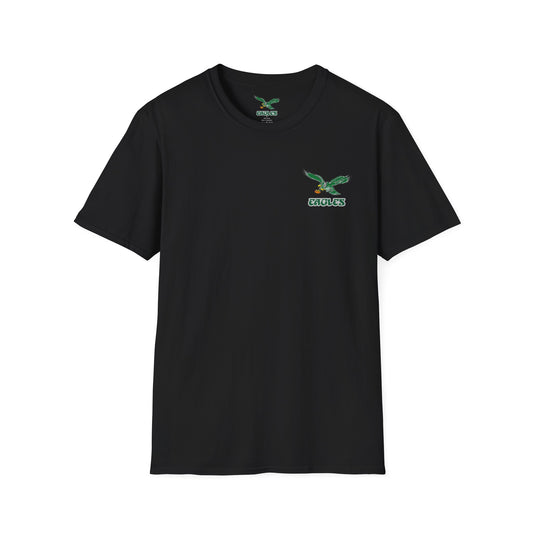 Philadelphia Eagles Vintage Logo Black T-Shirt — Official Team Logo Fan Tee