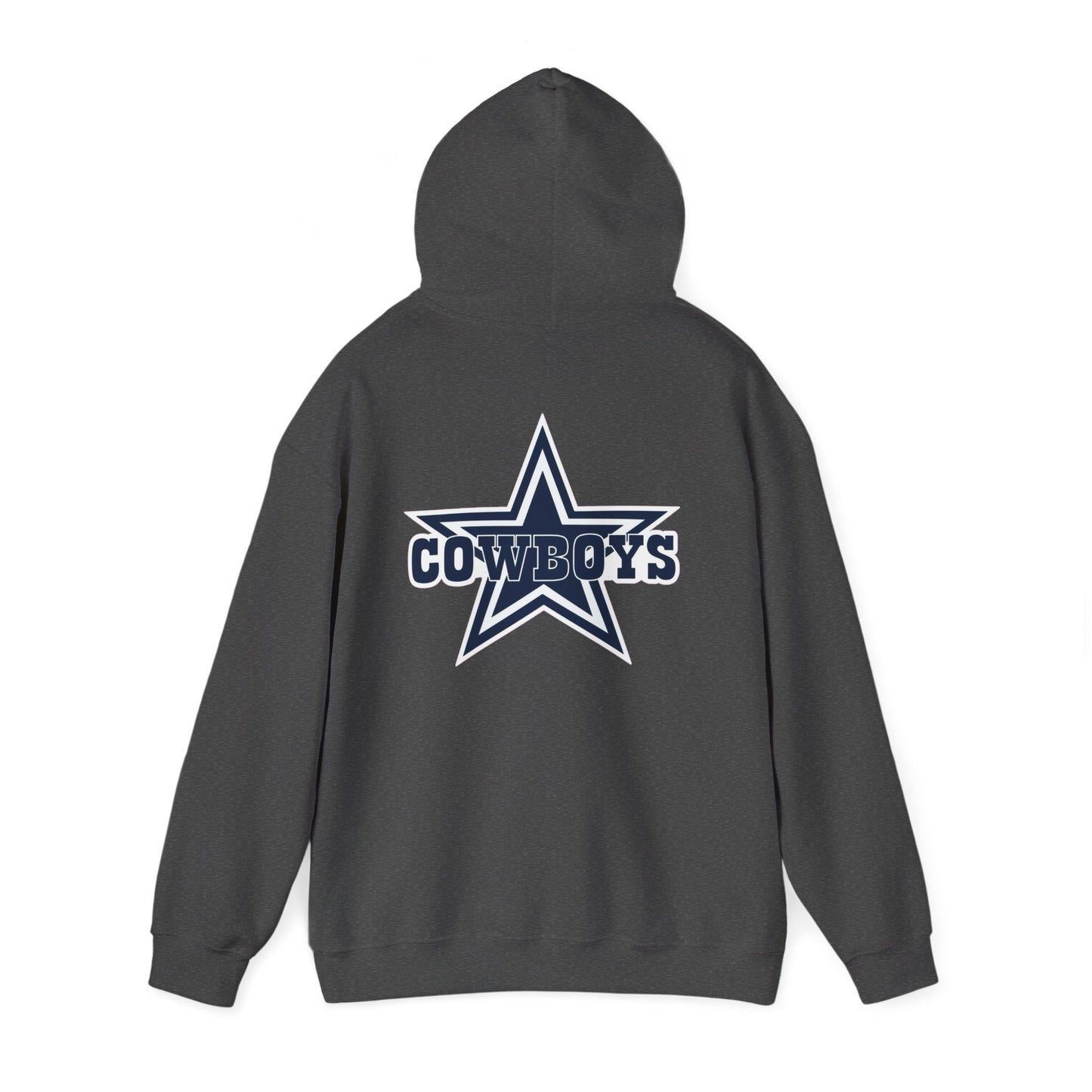 Dallas Cowboys Hoodie — Team Logo Fan Sweatshirt (Dark Sports Grey) 2