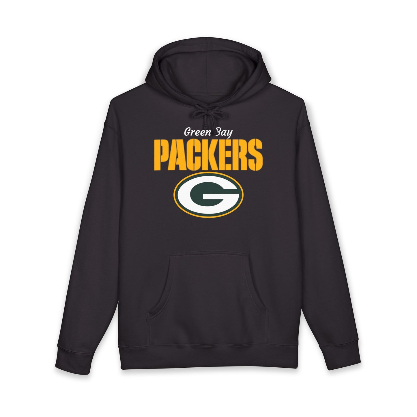 Packers Heavyweight Hoodie — Green Bay Football Pullover (Black)