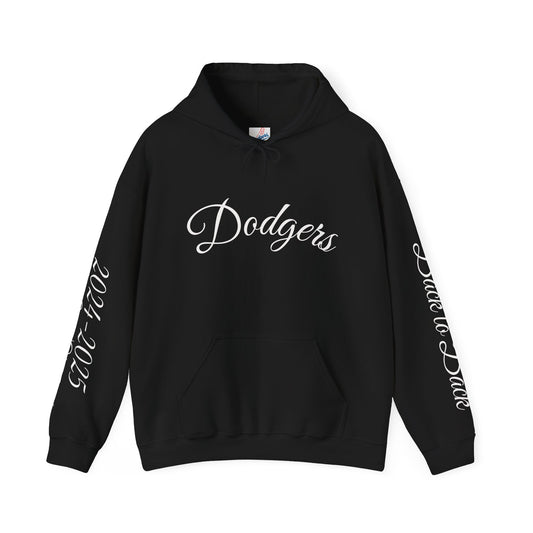 Dodgers Back 2 Back World Series Champion Trophy Hoodie (Black)