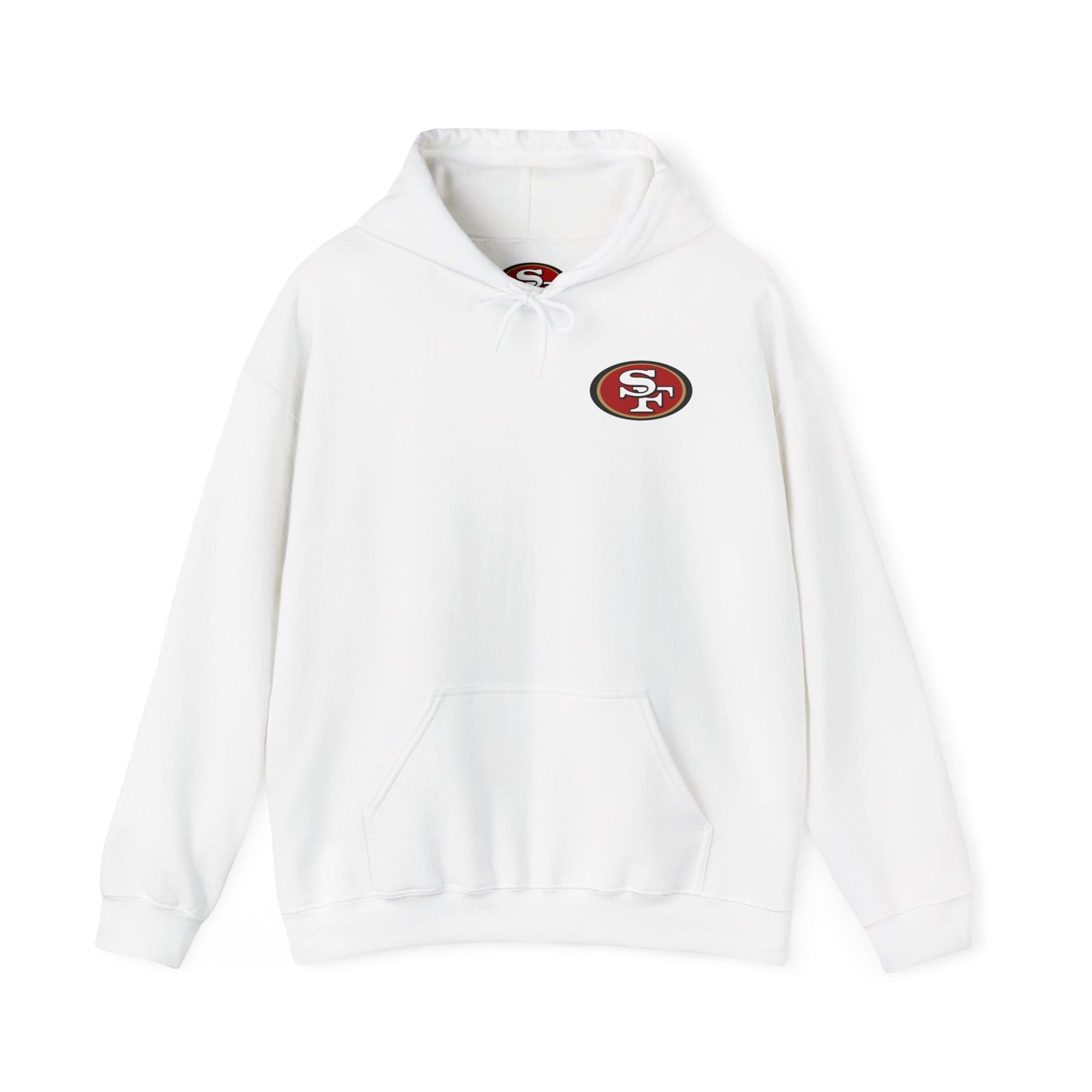 San Francisco 49ers Logo Hoodie — Team Sweatshirt for Fans (White)