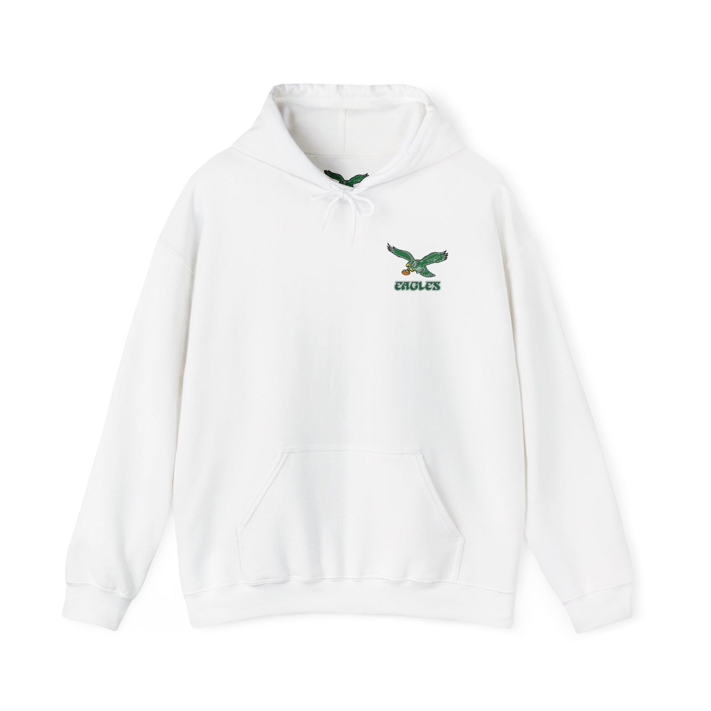 Philadelphia Eagles Hoodie — Team Logo Fan Sweatshirt (White)