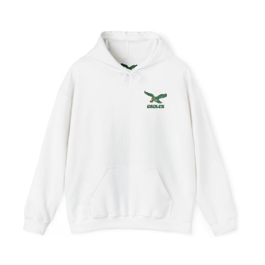 Philadelphia Eagles Hoodie — Team Logo Fan Sweatshirt (White)