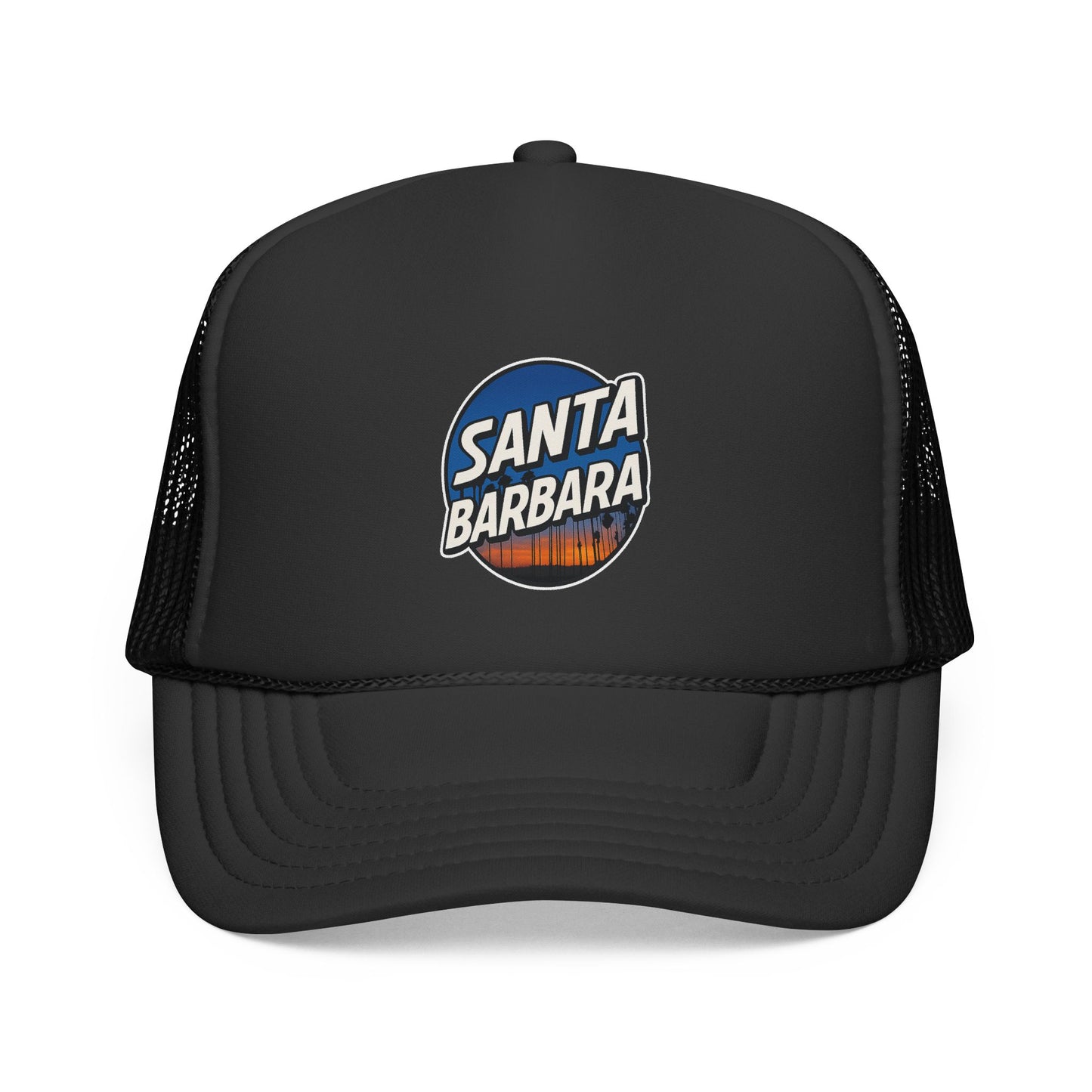 Santa Barbara Sunset Trucker Cap (Black)
