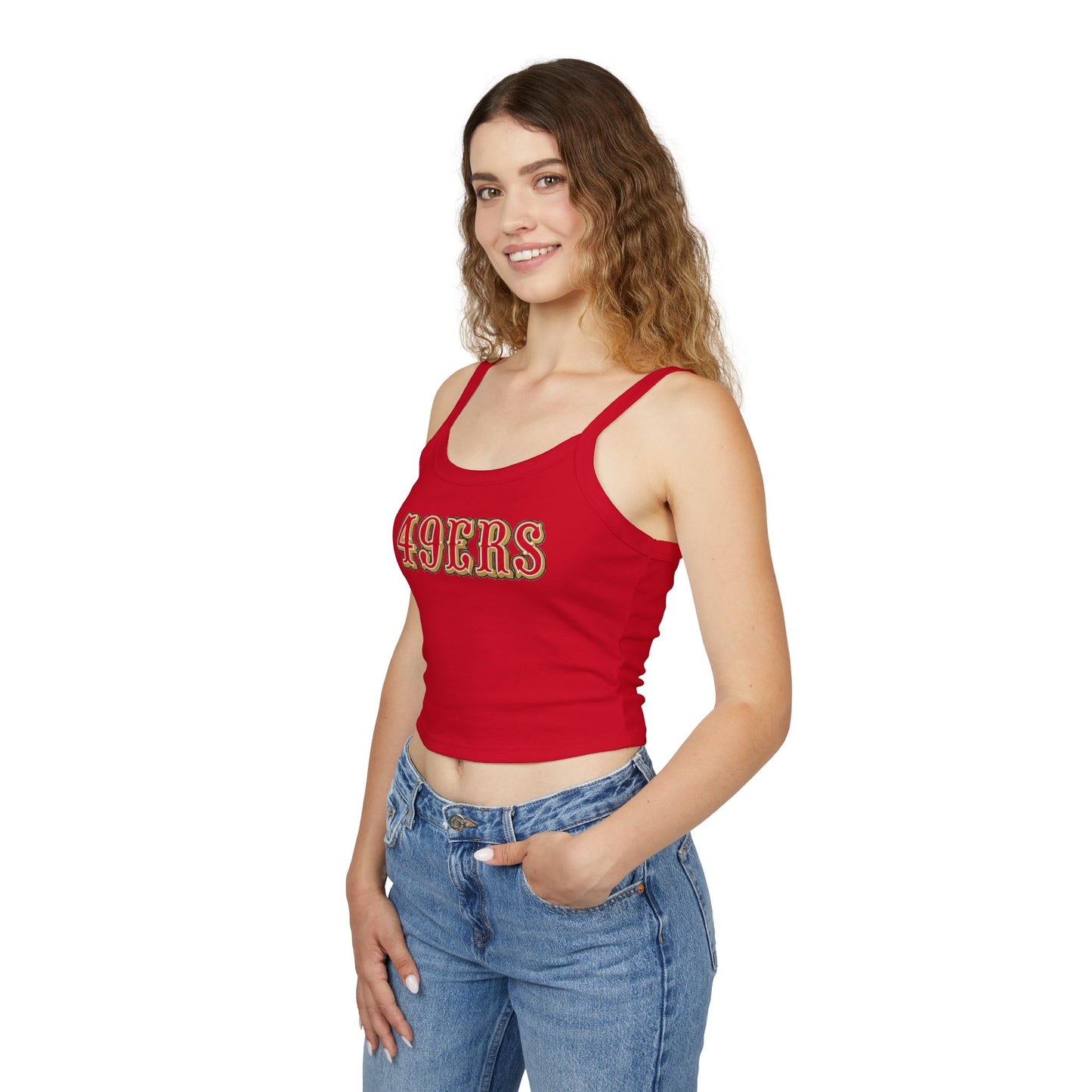 49ers Women's Spaghetti Tank (Red)