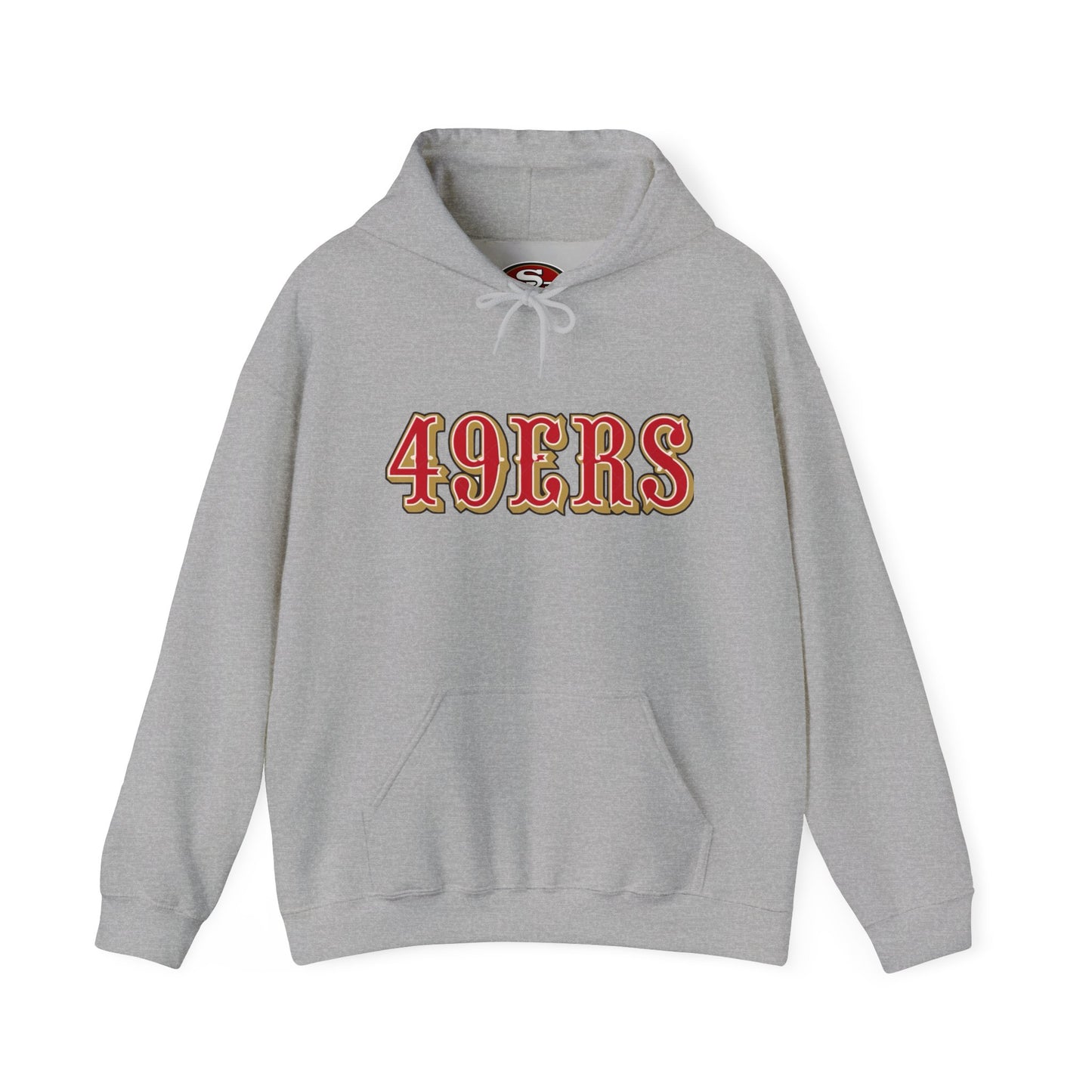 San Francisco 49ers Logo Hoodie — Team Sweatshirt for Fans (Sports Grey)