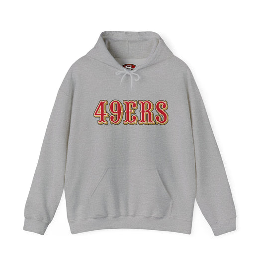 San Francisco 49ers Logo Hoodie — Team Sweatshirt for Fans (Sports Grey)