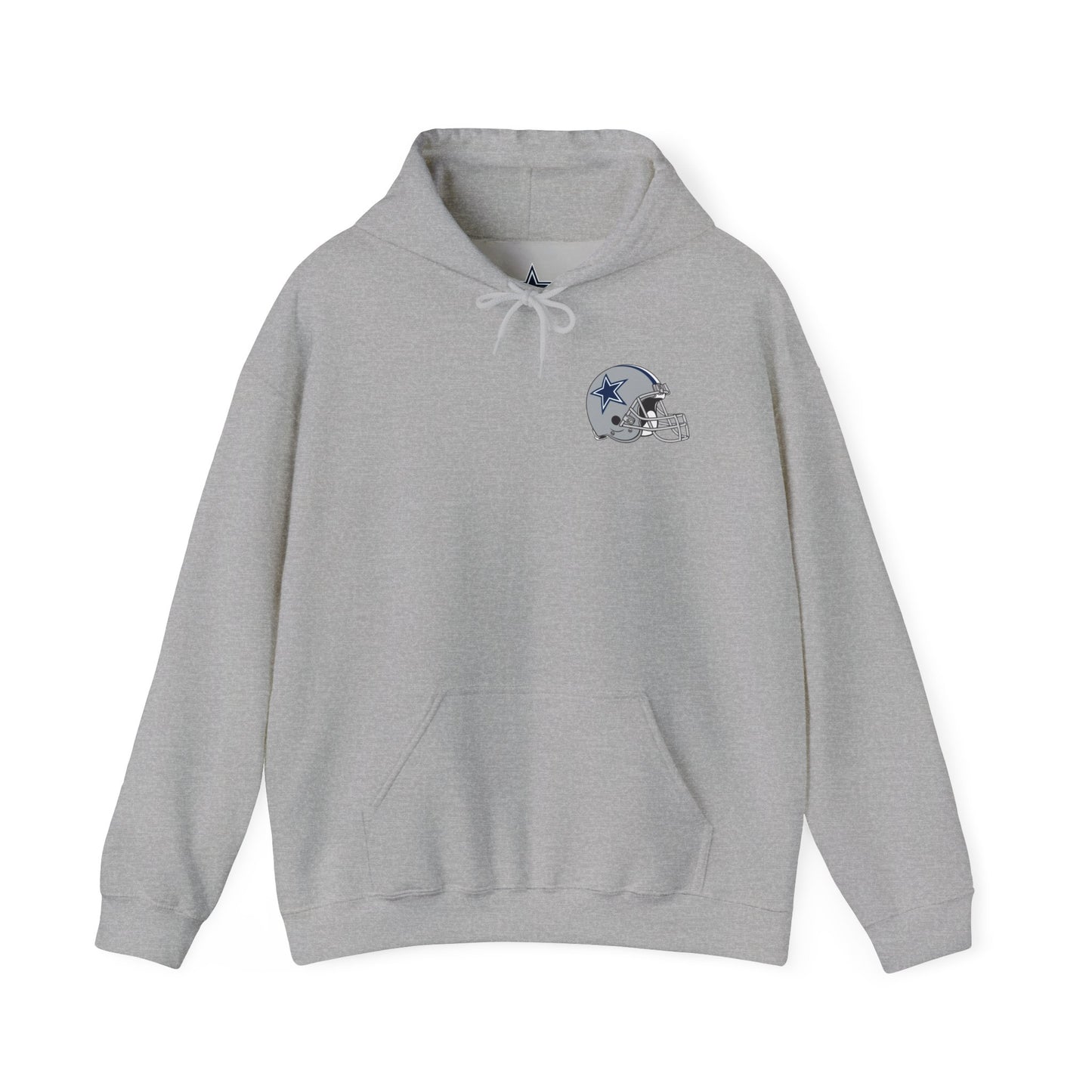 Dallas Cowboys Hoodie — Team Logo Fan Sweatshirt (Sports Grey) 2