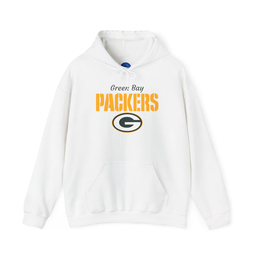 Packers Midweight Hoodie — Football Fan Hoodie (White)