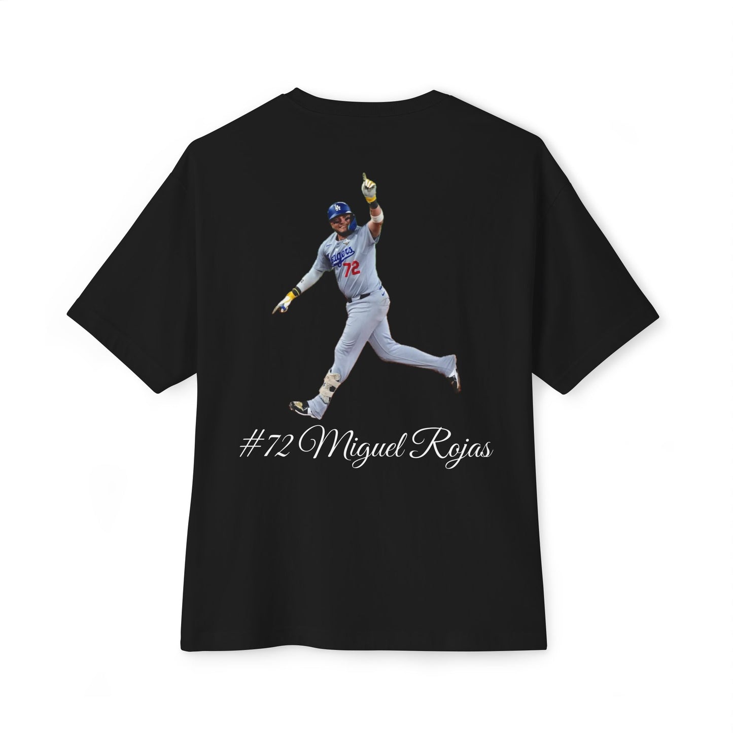 Los Angeles Dodgers Miguel Rojas Baseball Tee — #72 Medium Weight