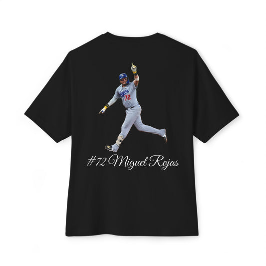 Los Angeles Dodgers Miguel Rojas Baseball Tee — #72 Medium Weight