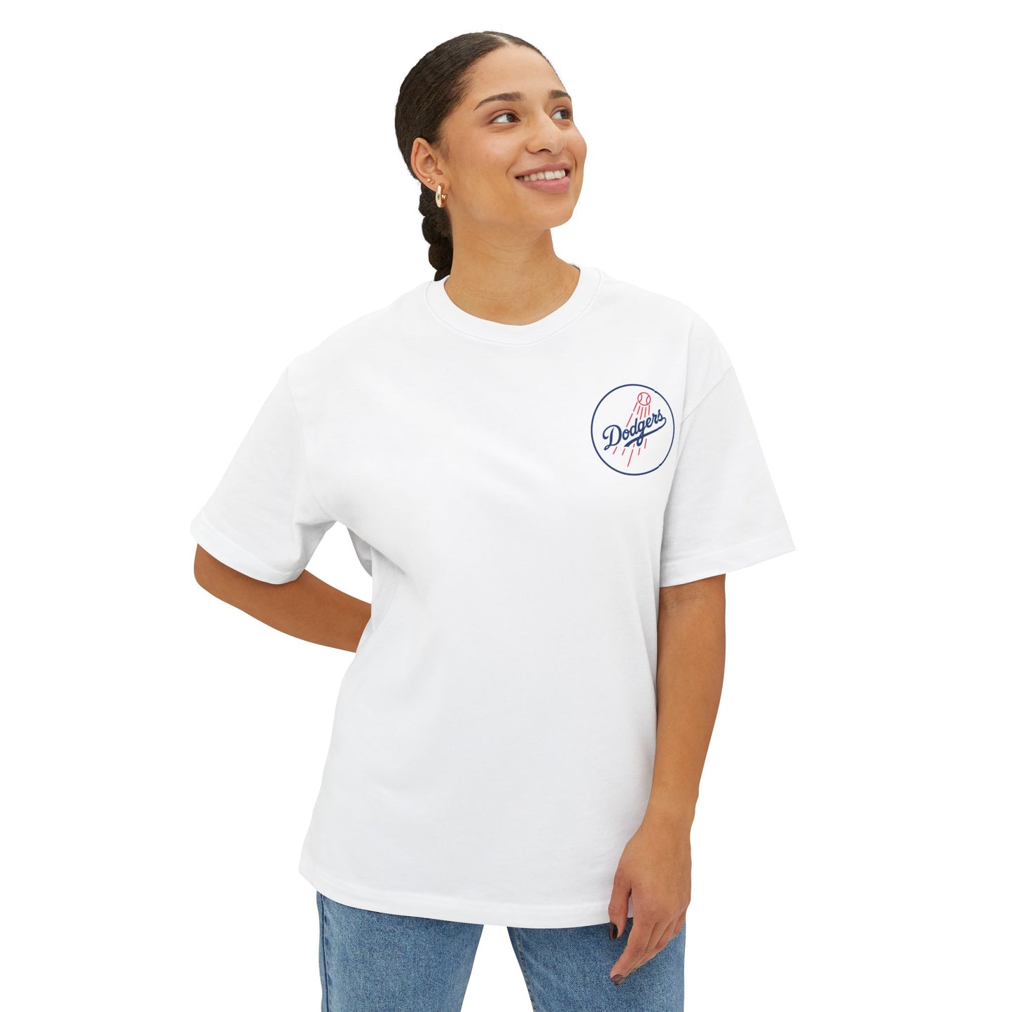 Dodgers Retro Logo Vintage Baseball Tee