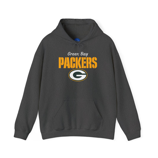 Packers Midweight Hoodie — Football Fan Hoodie (Dark Heather Grey)