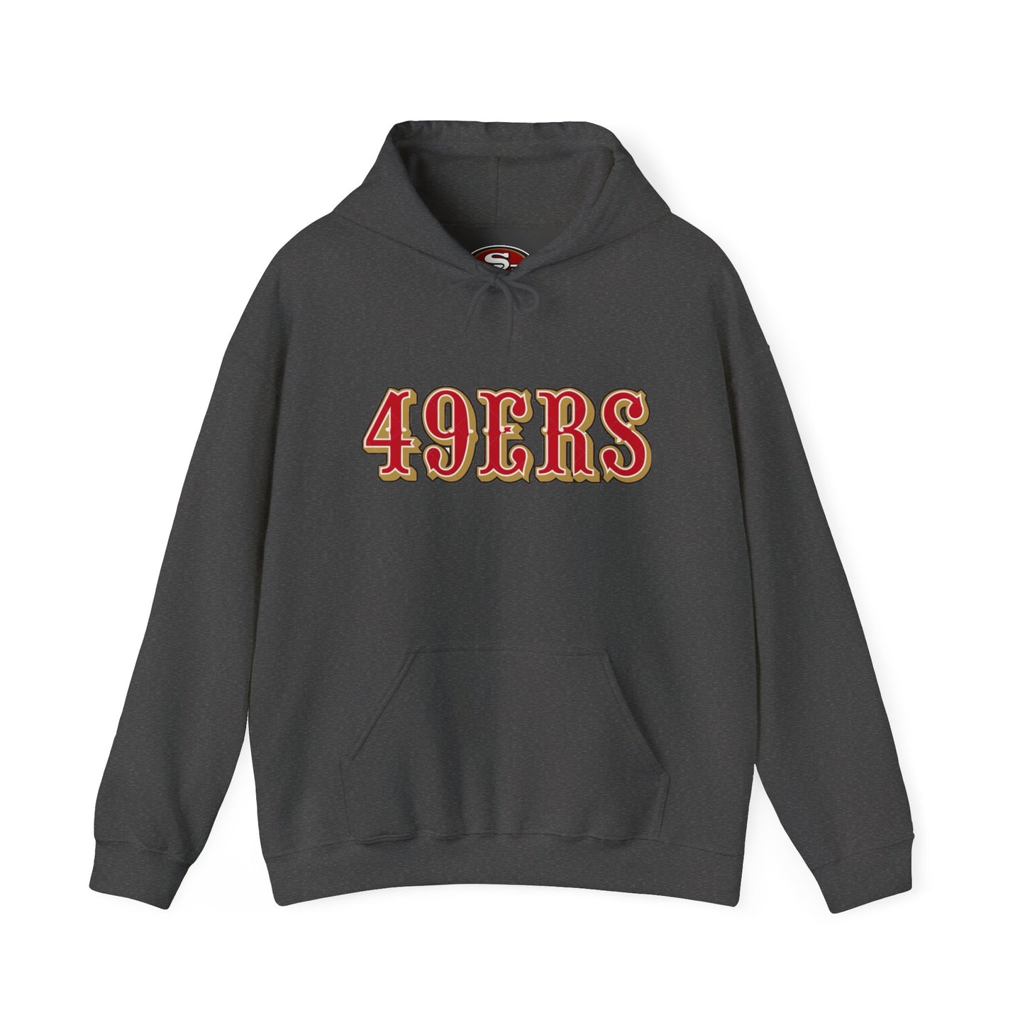 San Francisco 49ers Logo Hoodie — Team Sweatshirt for Fans (Dark Heather)