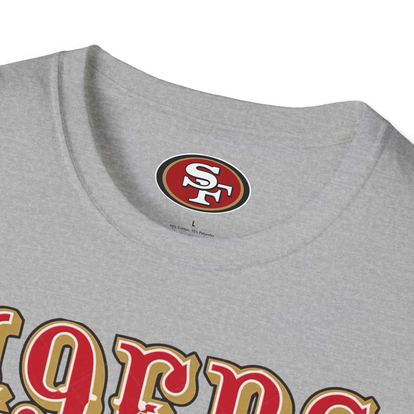 San Francisco 49ers Logo T-Shirt — 49ers Fan Tee (Sports Grey) 2