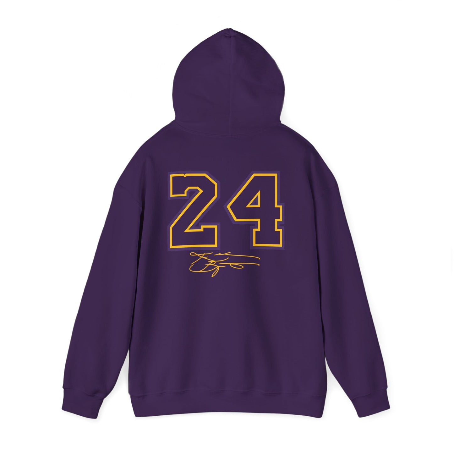 24 Mamba 'The GOAT' Midweight Hoodie — Basketball Fan Sweatshirt (Purple)