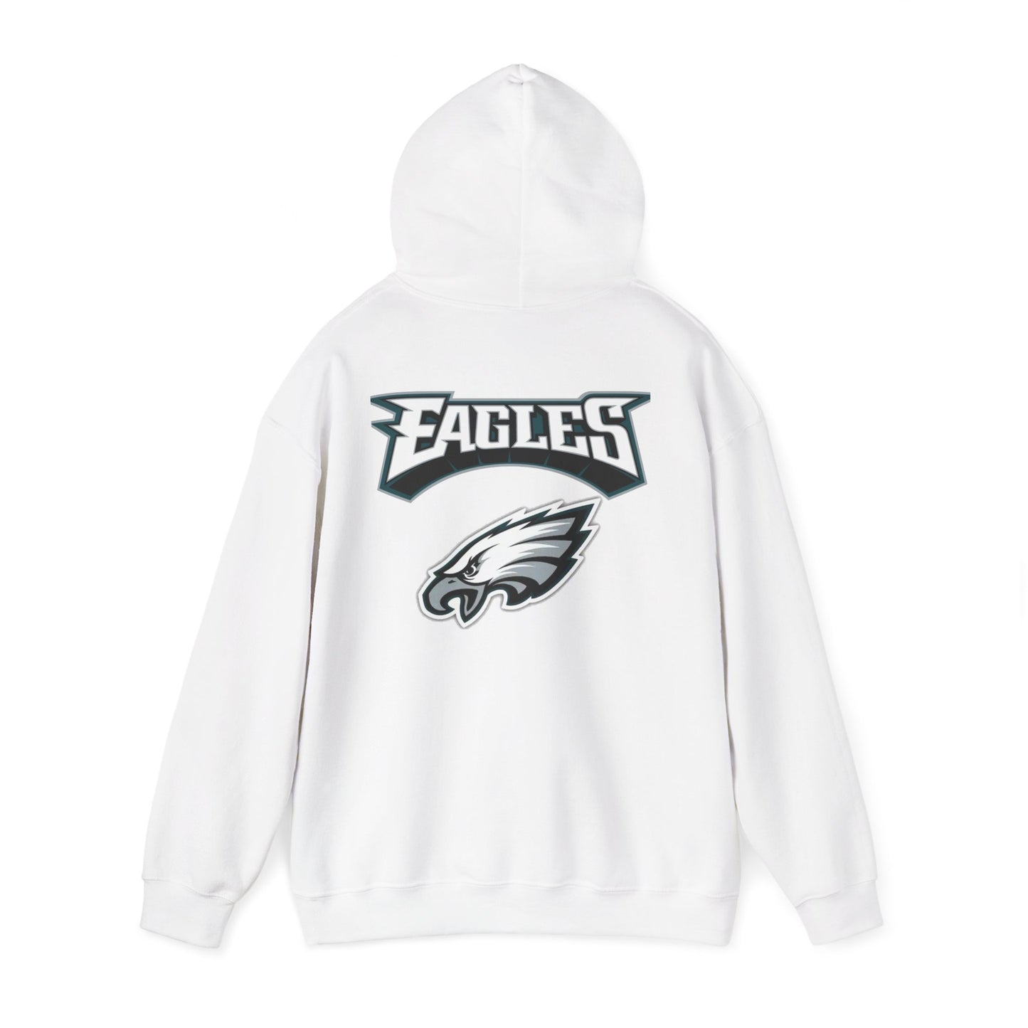 Philadelphia Eagles Hoodie — Team Logo Fan Sweatshirt (White)