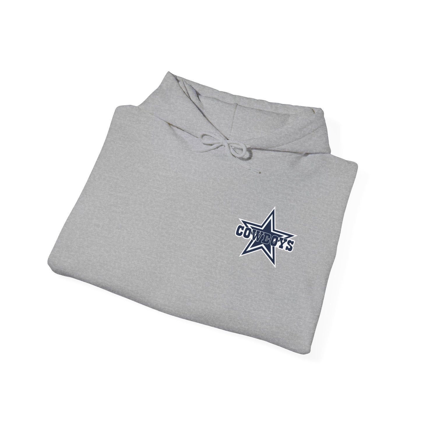 Dallas Cowboys Hoodie — Team Logo Fan Sweatshirt (Sports Grey)