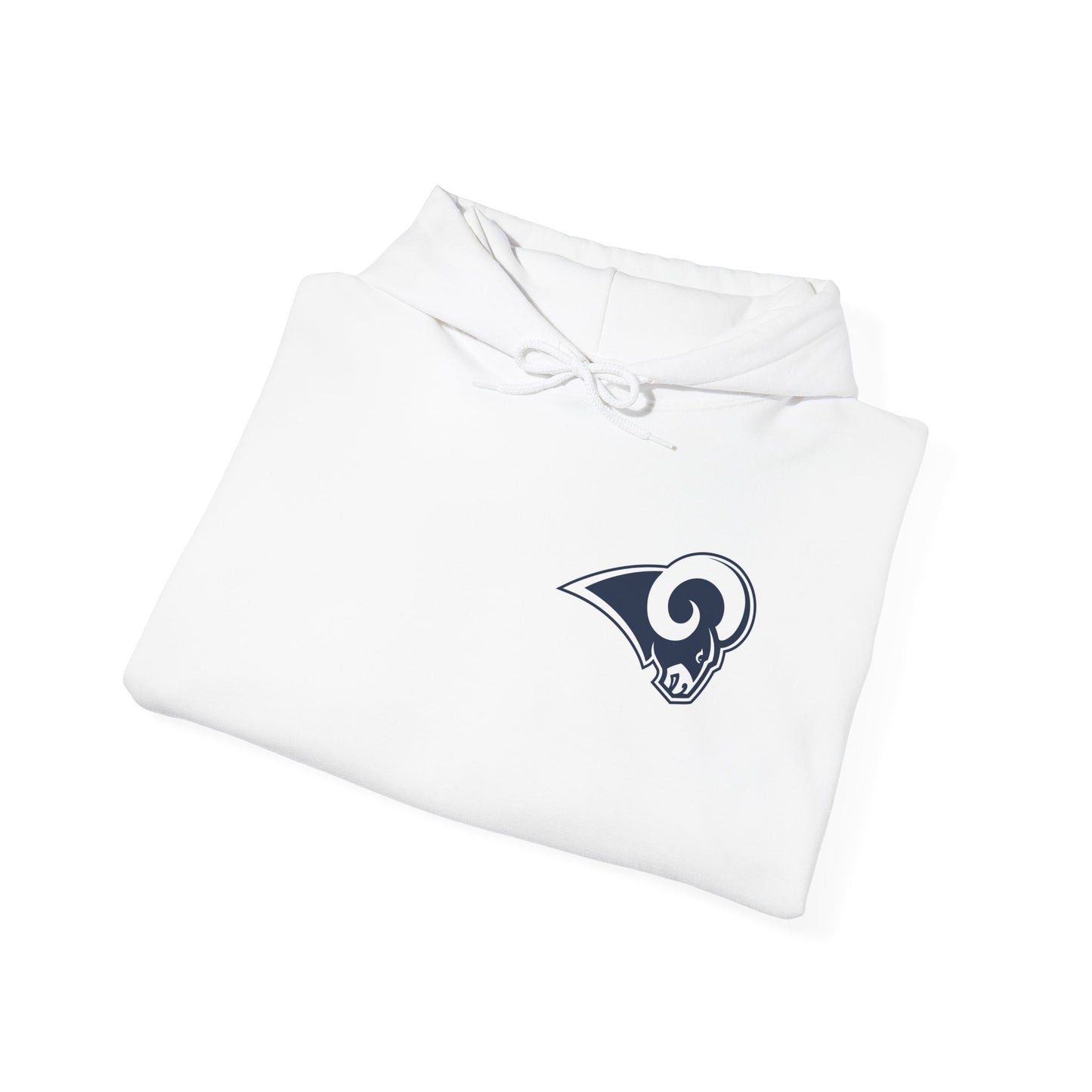 Los Angeles Rams Hoodie — Team Logo Fan Sweatshirt (White)