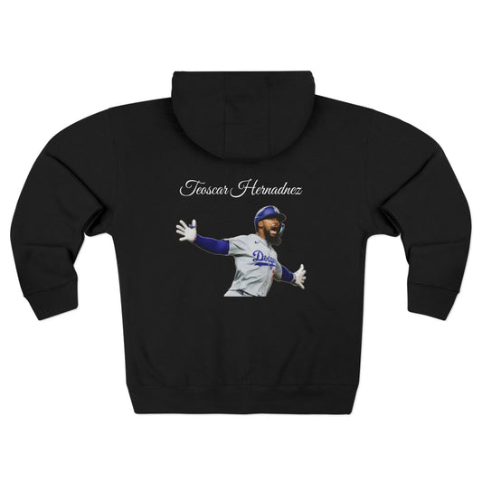 Teoscar Fan Zip Hoodie — Player Graphic Baseball Zip-Up