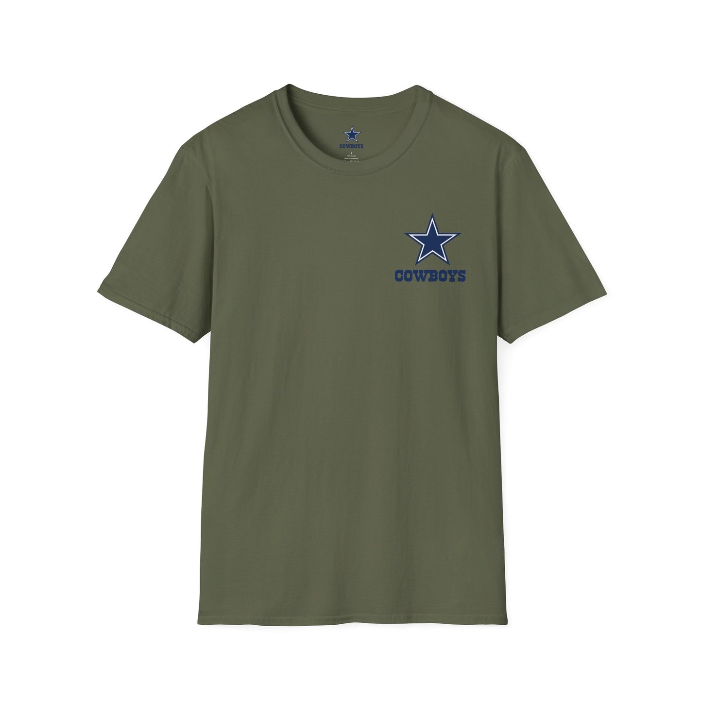 Dallas Cowboys Military Green Team Logo T-Shirt