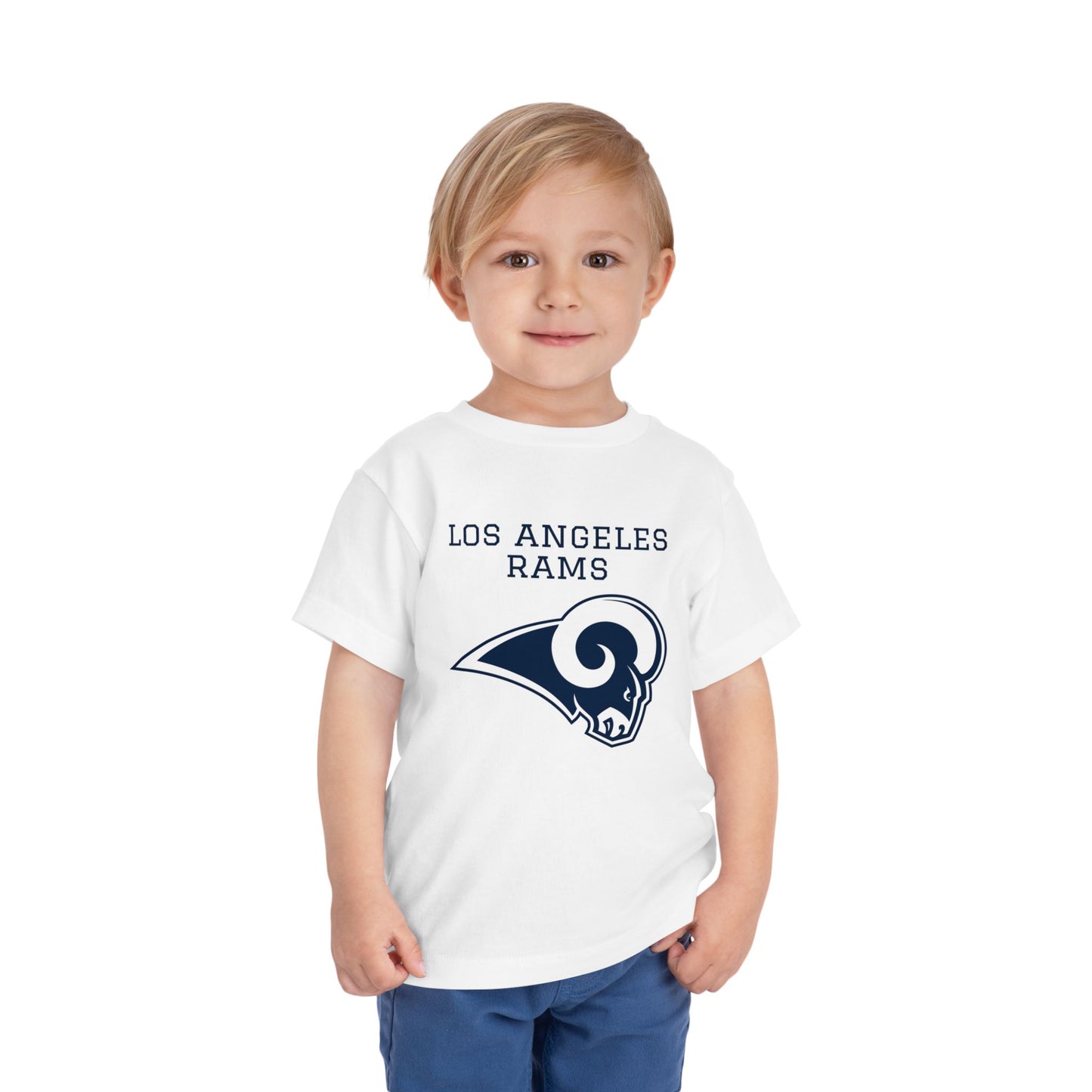 Toddler Los Angeles Rams Vintage Helmet Football Tee — Kids NFL Team Shirt