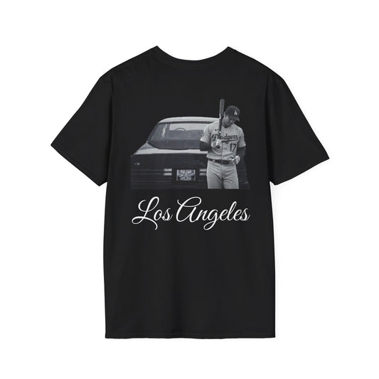 Shohei Ohtani "Not Like Us" Dodgers Black Softstyle Lightweight T-Shirt