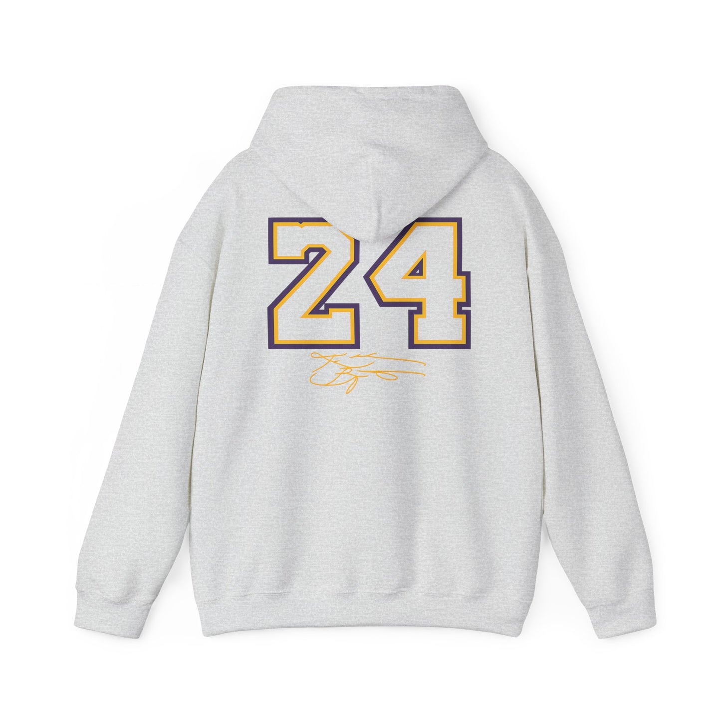 24 Mamba 'The GOAT' Midweight Hoodie — Basketball Fan Sweatshirt (Ash)