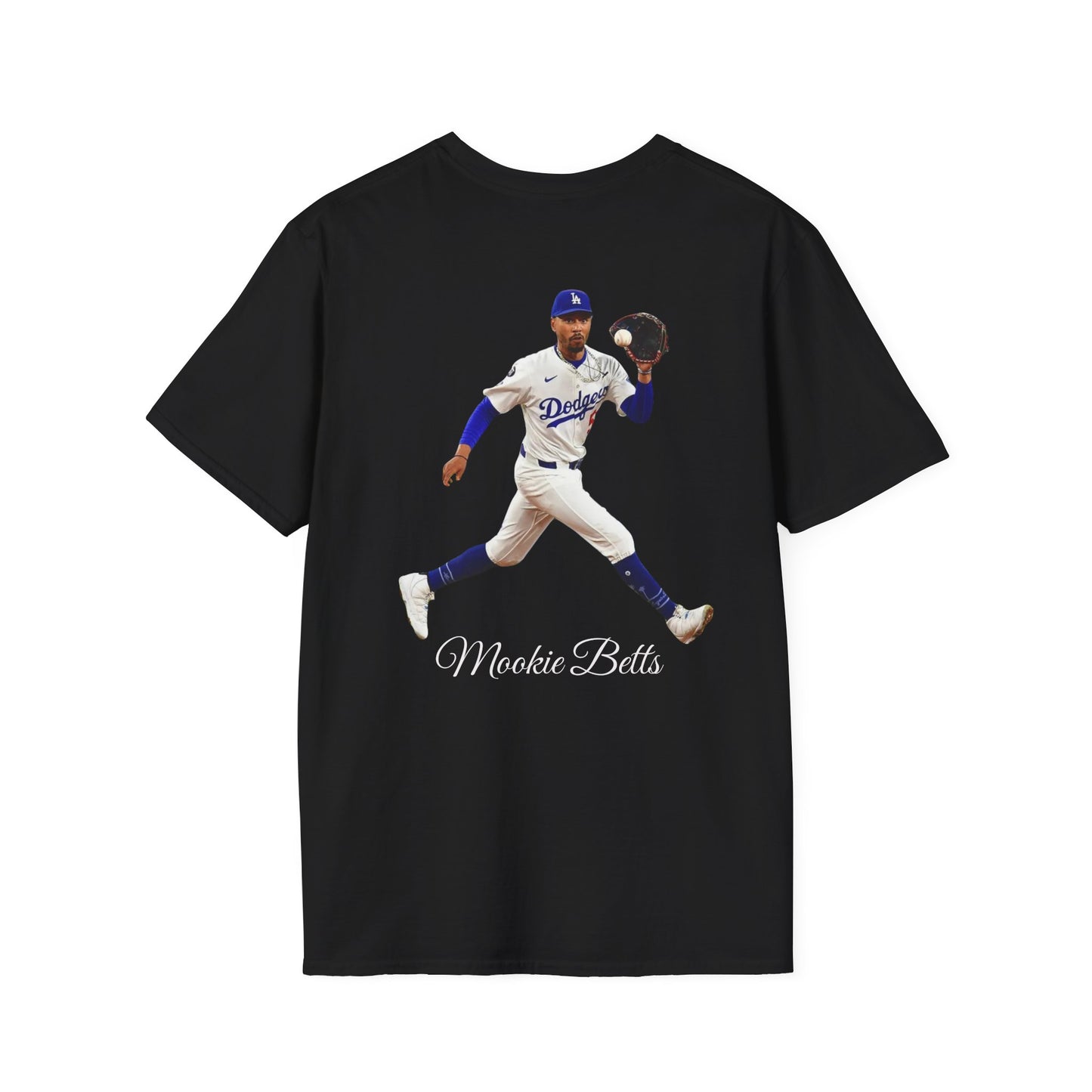 #50 Mookie Betts Los Angeles Dodgers Unisex Softstyle Lightweight T-Shirt