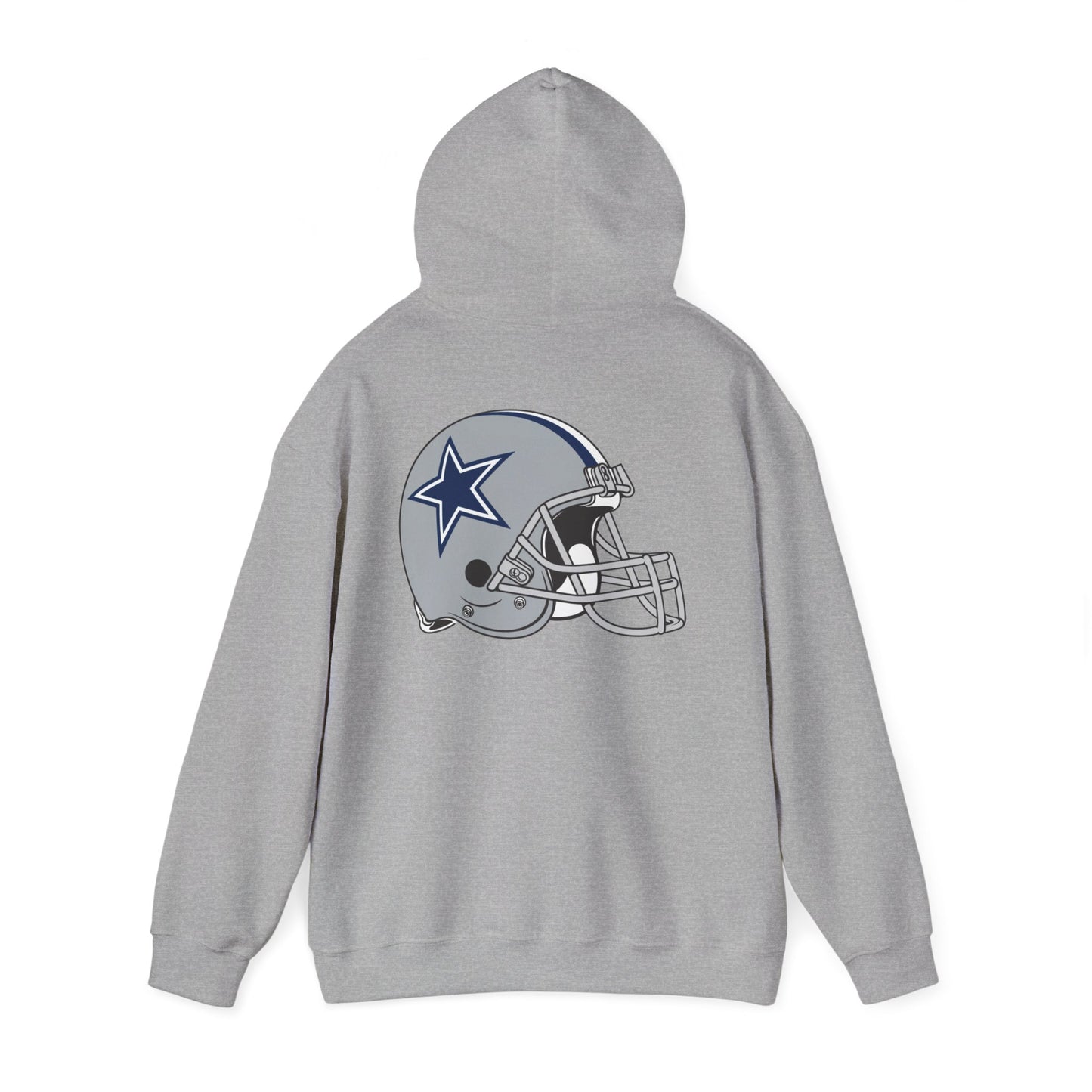 Dallas Cowboys Hoodie — Team Logo Fan Sweatshirt (Sports Grey) 2