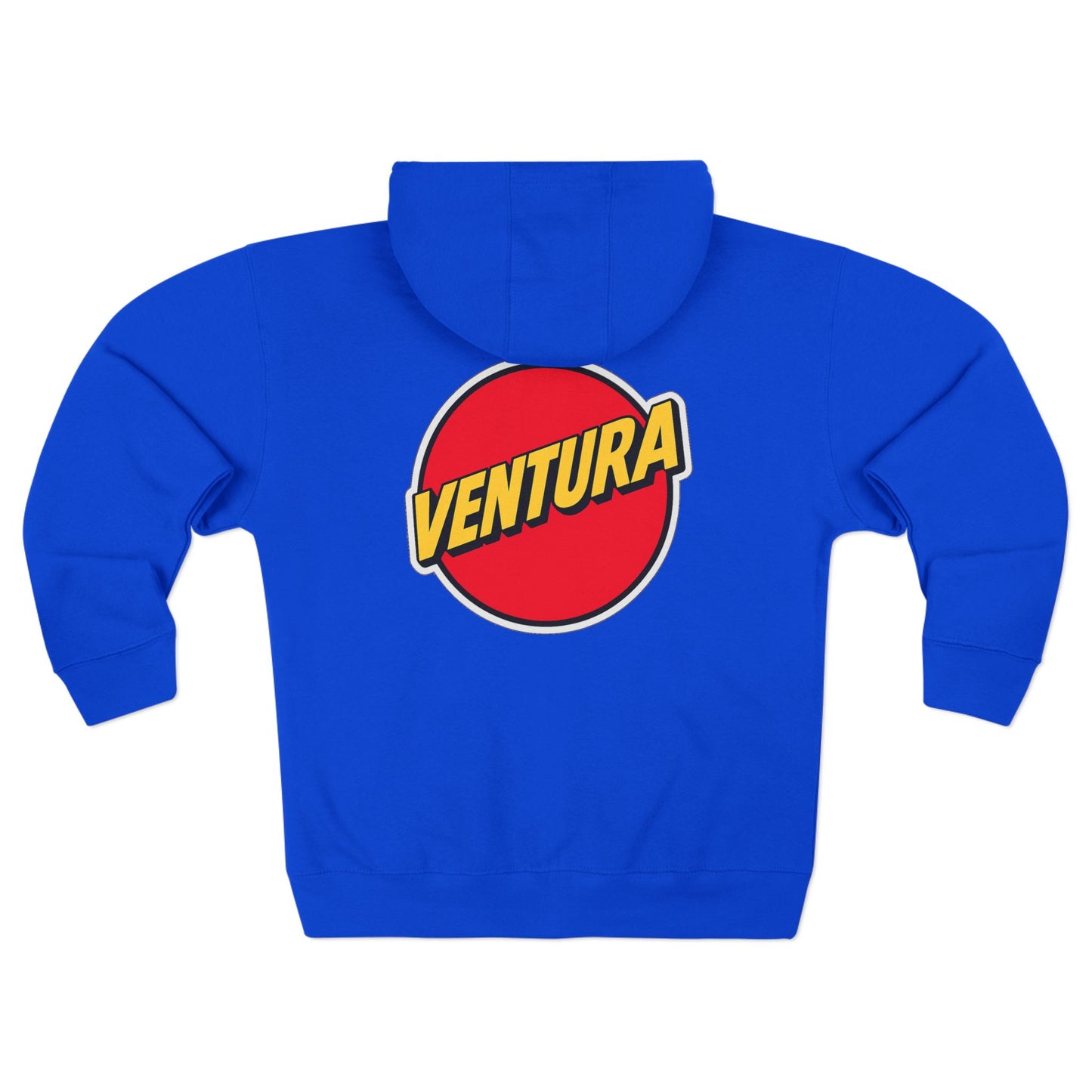 Ventura Logo Zip Hoodie — Royal Blue