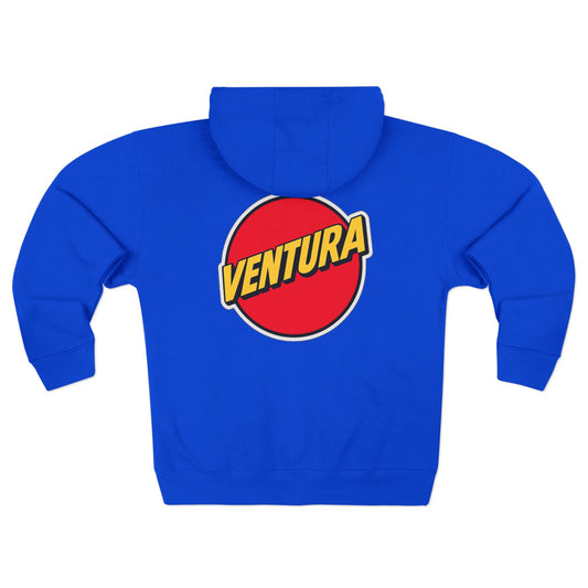 Ventura Logo Zip Hoodie — Royal Blue