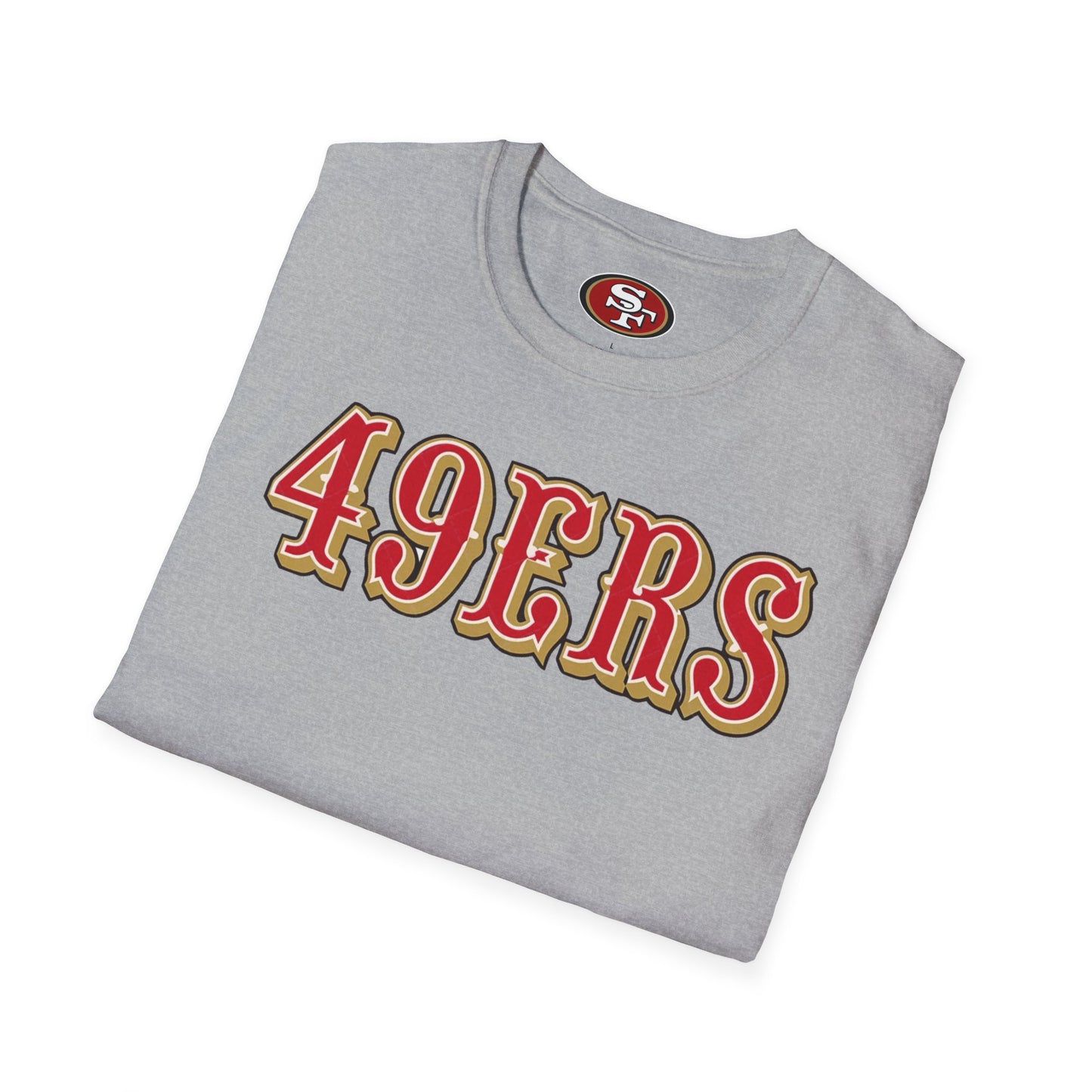 San Francisco 49ers Logo T-Shirt — 49ers Fan Tee (Sports Grey) 2