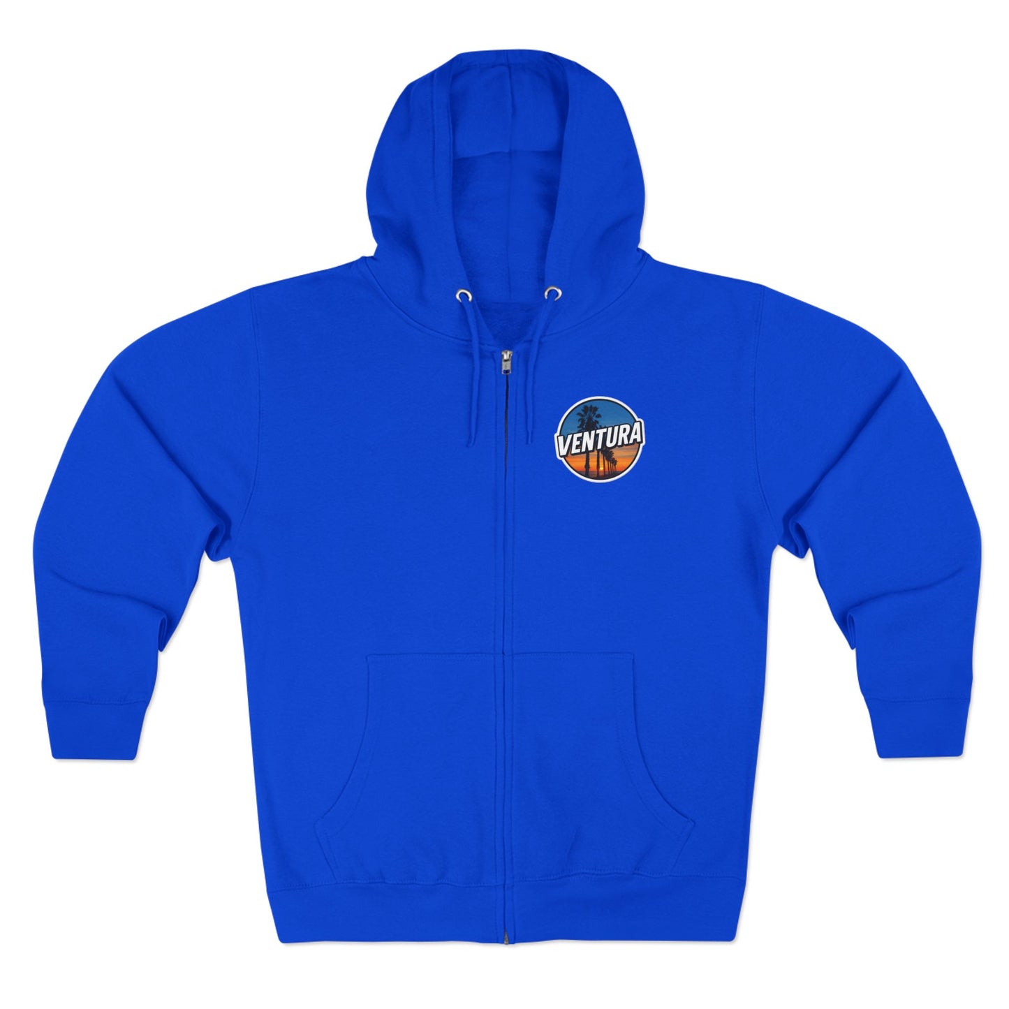 Surfer's Point Ventura Sunset Zip Hoodie — Royal Blue