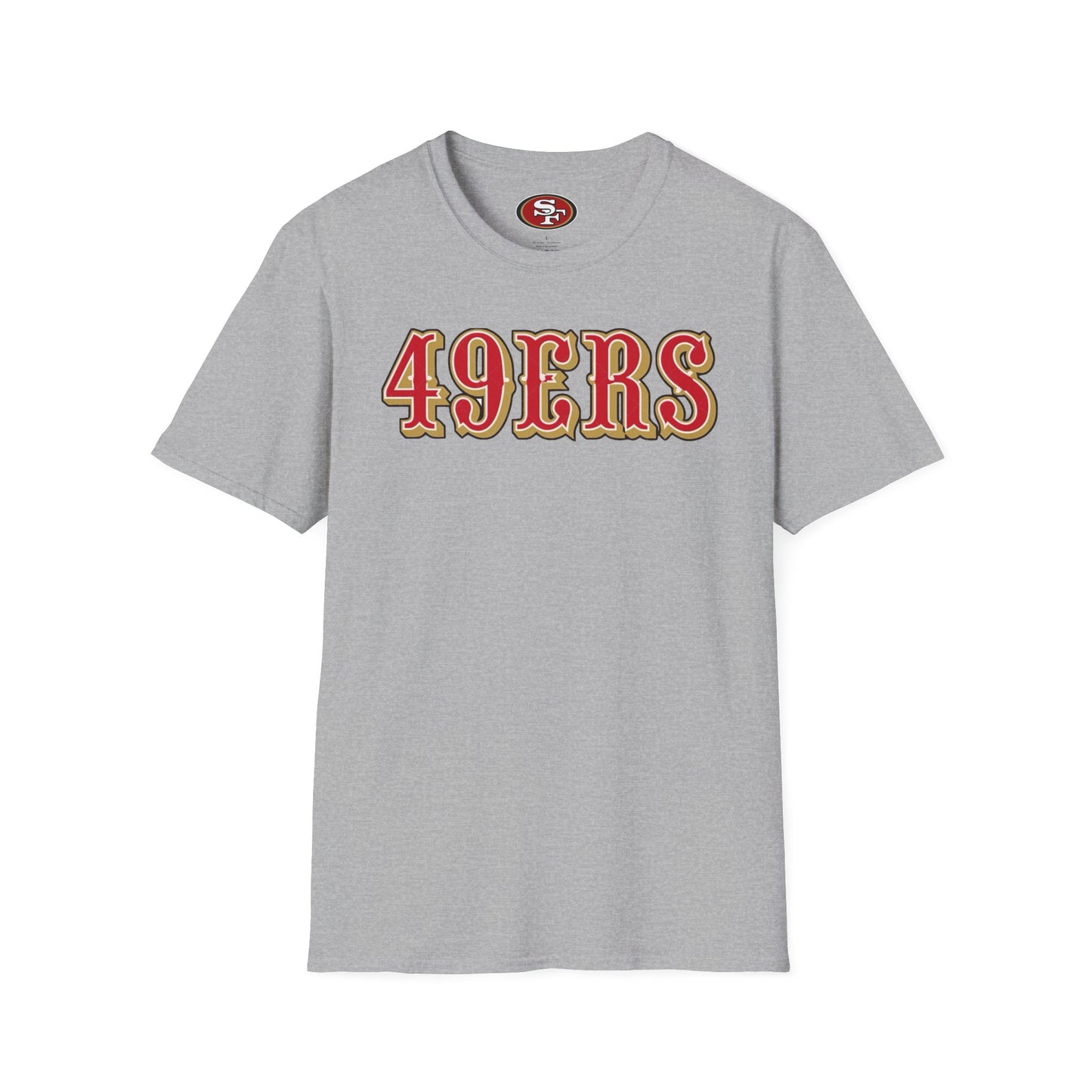 San Francisco 49ers Logo T-Shirt — 49ers Fan Tee (Sports Grey) 2